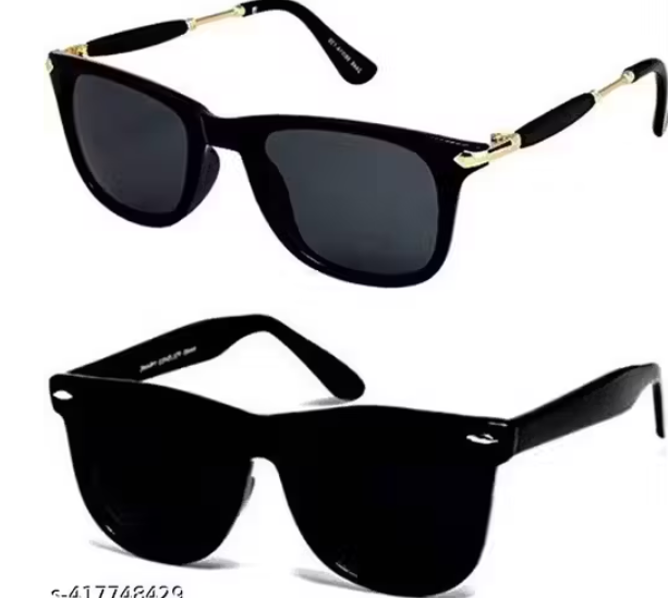 ARZONAI LATEST TRENDING STYLISH WAYFARER SUNGLASSES FOR MEN AND WOMEN PACK OF 2 SUNGLASS