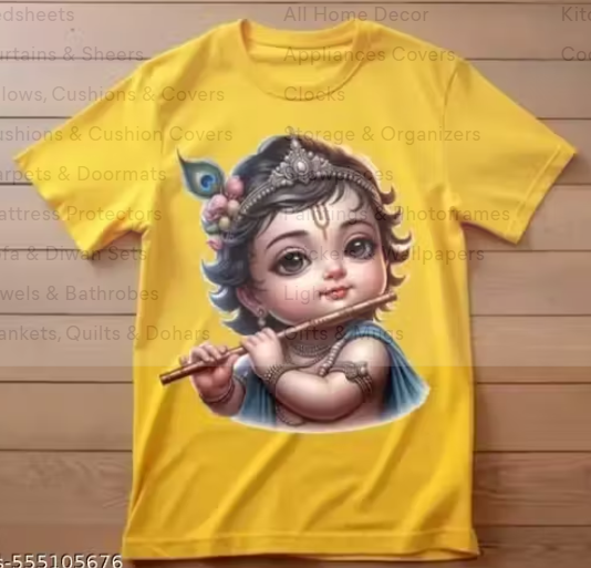 Boys and girls T-shirt for kids round neck