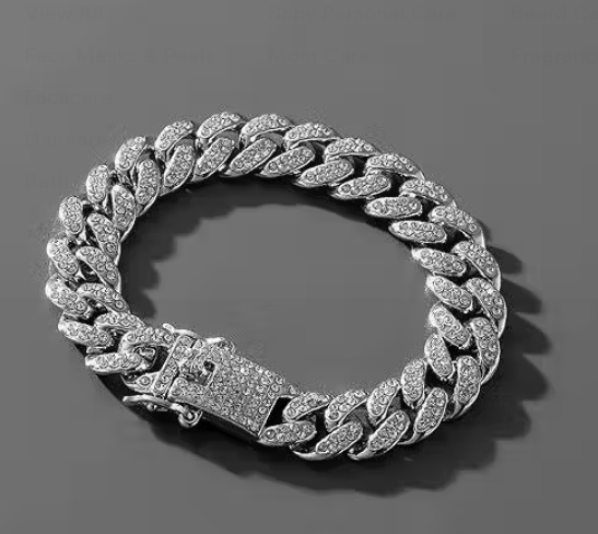 Stylish Bracelet For Men Women Gold Plated American Diamond Studded Charming Golden Bracelets For Women Girls Men Boys Jewellery Accessories Love Gifts