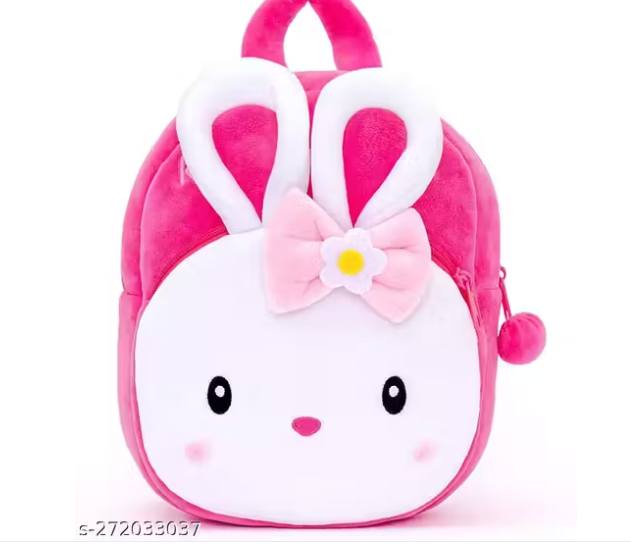Kongi Rabbit ,Kids School Bag Soft Plush Backpack Cartoon Bags Mini Travel Bag For Girls, Boys Toddler Baby, School Kids Bag For Tuition, Piknik, Gift, School Bag ( Rabbit )