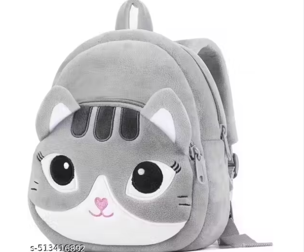 Soft and Cuddly Backpack, Toddler Backpack, Cute Backpack for Kids, 2 Compartment, Idel for 2-5 Year