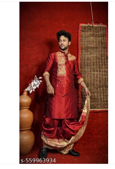 Silk Embroidery Work panjbi