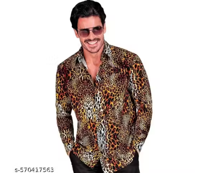 JUNGLI PRINTED FULL SLEEVES SHIRT FOR MEN