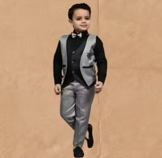 Stylish three piece suit for boys festive and partywear suit