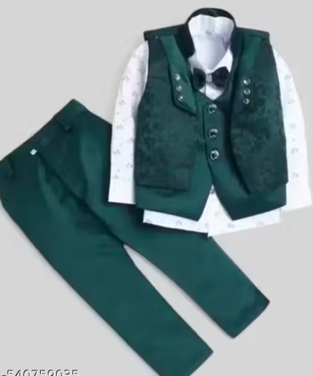 Three piece kids jacket suit